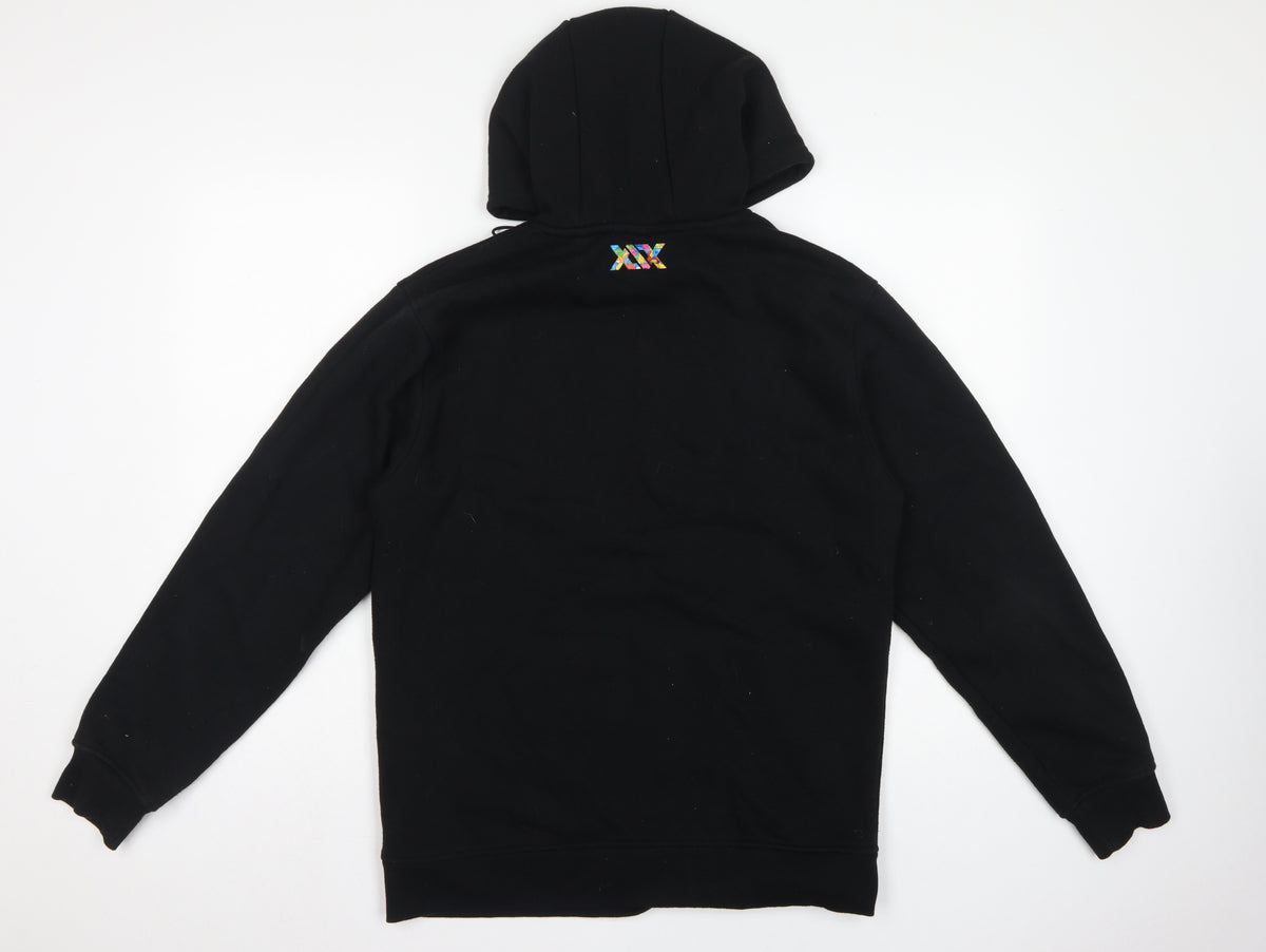 SDMN Men Black M Pullover Hoodie Mr Men Little Miss Graphic