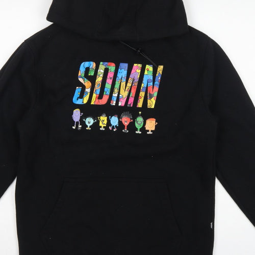 SDMN Men Black M Pullover Hoodie Mr Men Little Miss Graphic