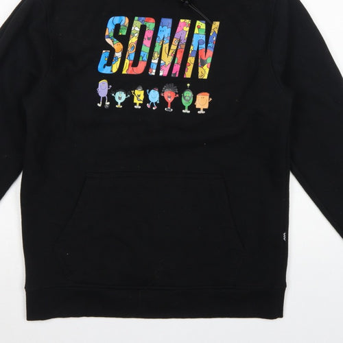 SDMN Men Black M Pullover Hoodie Mr Men Little Miss Graphic