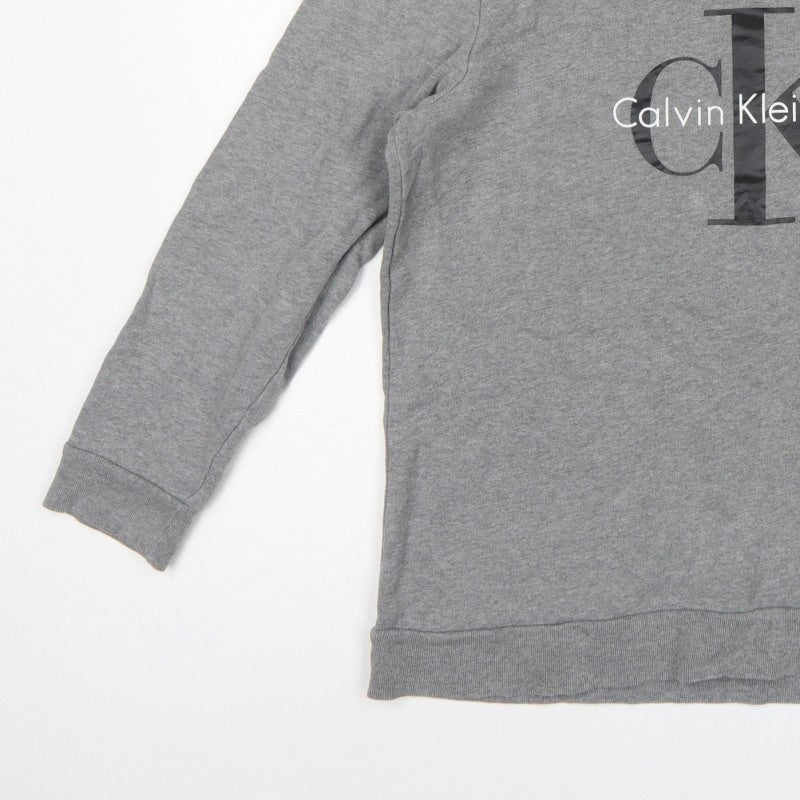 Additional view of Calvin Klein Jeans Women’s Grey L Logo Pullover Sweatshirt