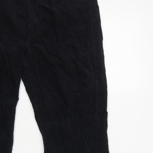 & Other Stories Women Black UK 6 Corduroy Straight Trousers