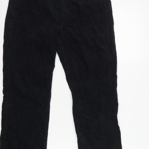 & Other Stories Women Black UK 6 Corduroy Straight Trousers