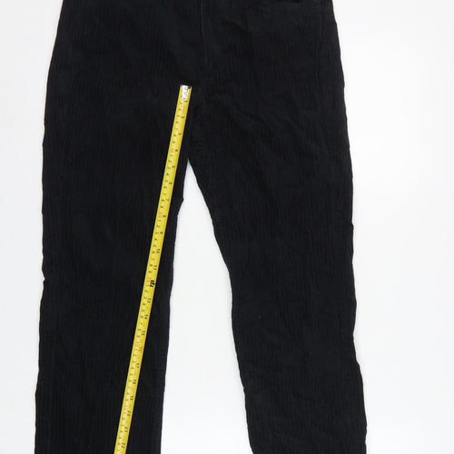 & Other Stories Women Black UK 6 Corduroy Straight Trousers