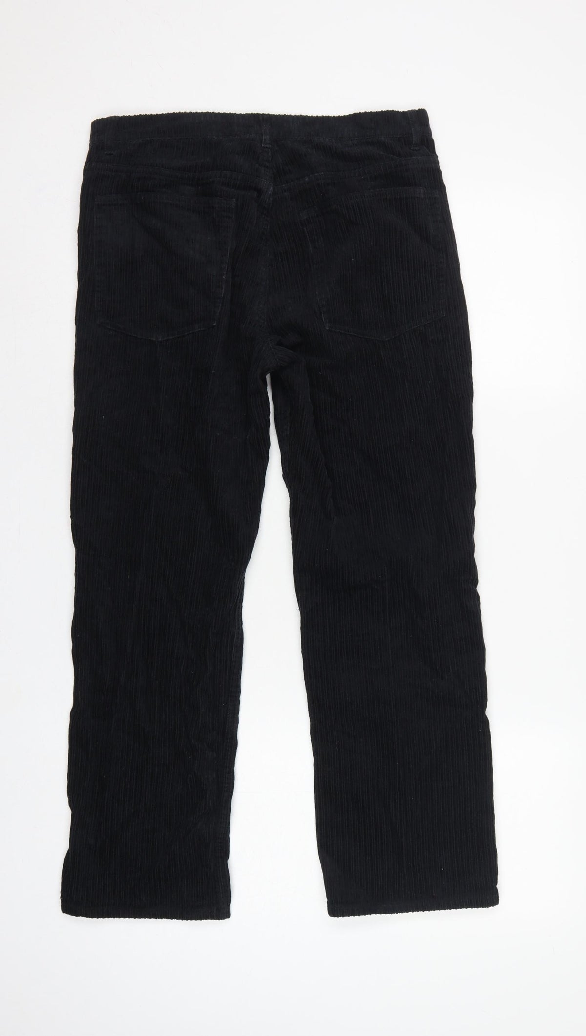 & Other Stories Women Black UK 6 Corduroy Straight Trousers