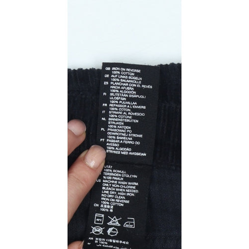 & Other Stories Women Black UK 6 Corduroy Straight Trousers
