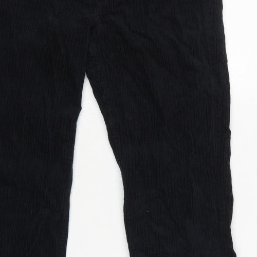 & Other Stories Women Black UK 6 Corduroy Straight Trousers