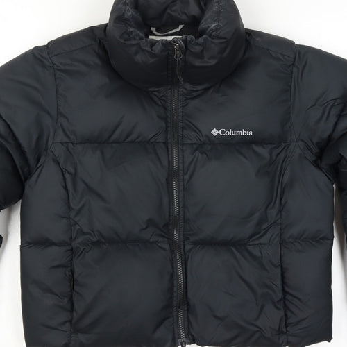 Columbia Men’s Black M Puffer Jacket Quilted Full Zip Outdoor