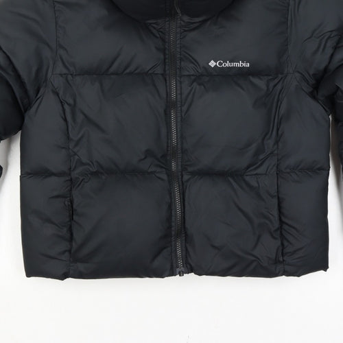 Columbia Men’s Black M Puffer Jacket Quilted Full Zip Outdoor