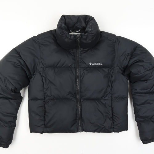 Columbia Men’s Black M Puffer Jacket Quilted Full Zip Outdoor