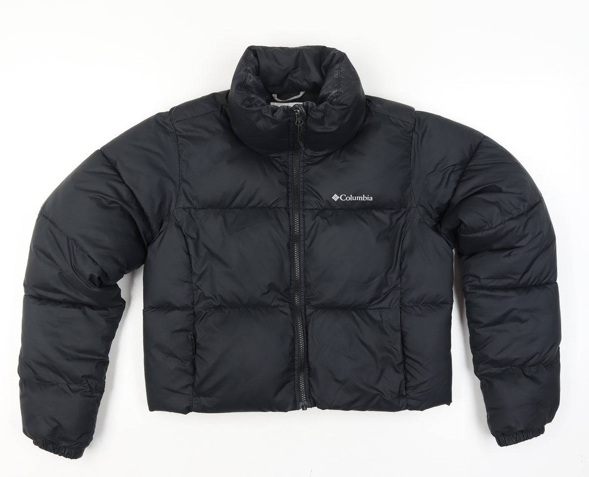 Columbia Men’s Black M Puffer Jacket Quilted Full Zip Outdoor