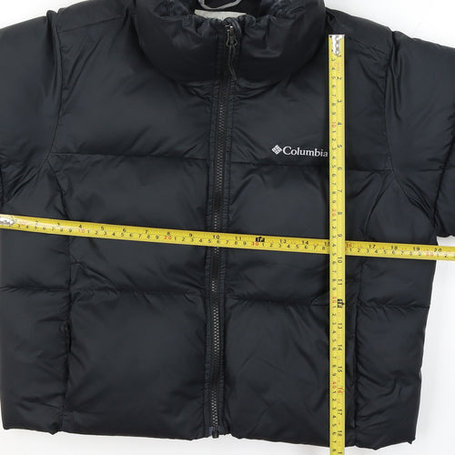 Columbia Men’s Black M Puffer Jacket Quilted Full Zip Outdoor