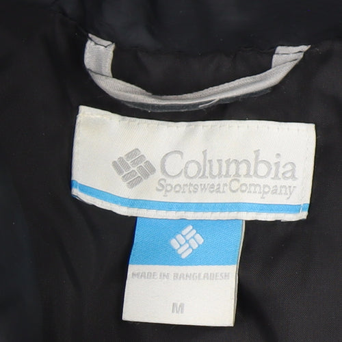 Columbia Men’s Black M Puffer Jacket Quilted Full Zip Outdoor