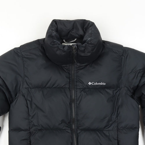 Columbia Men’s Black M Puffer Jacket Quilted Full Zip Outdoor