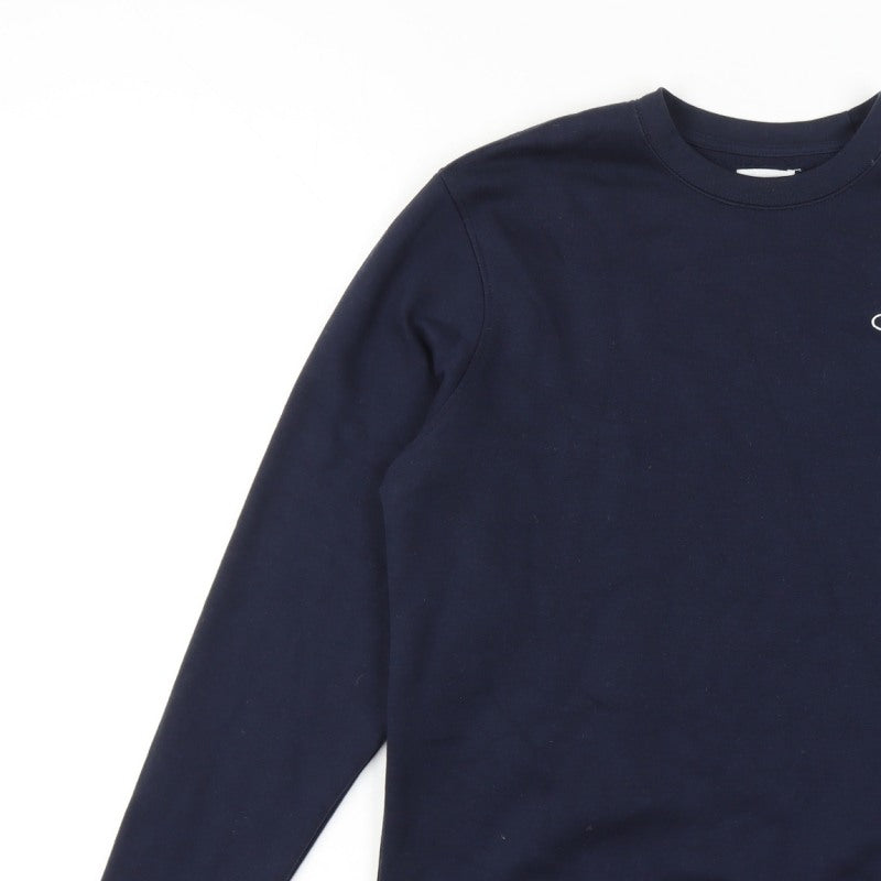 Additional view of Champion Men’s Blue M Crew Neck Logo Pullover Sweatshirt