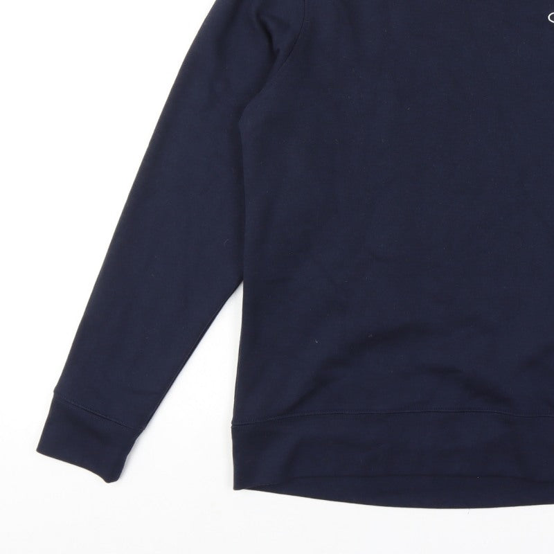 Additional view of Champion Men’s Blue M Crew Neck Logo Pullover Sweatshirt