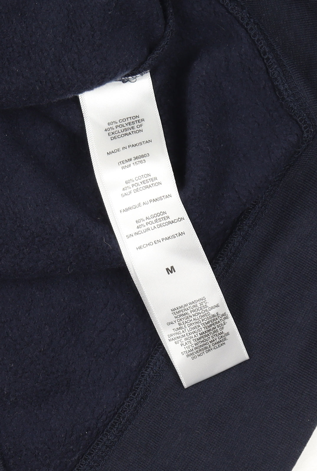 Additional view of Champion Men’s Blue M Crew Neck Logo Pullover Sweatshirt