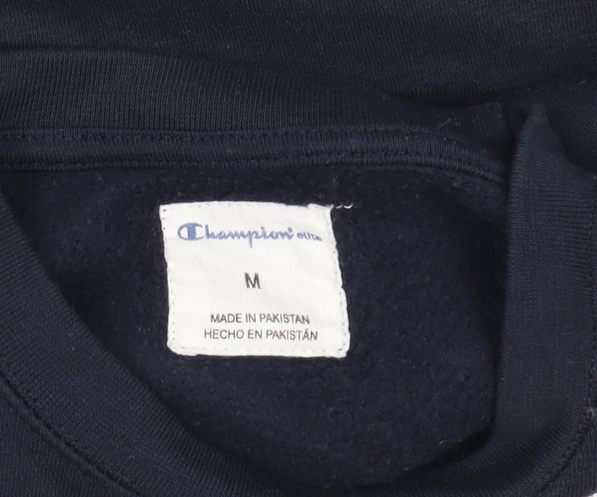 Additional view of Champion Men’s Blue M Crew Neck Logo Pullover Sweatshirt