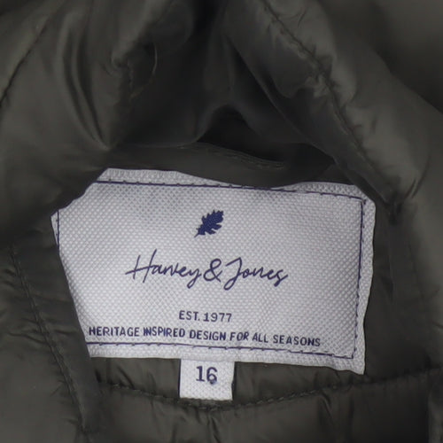 Harvey & Jones Women’s Green Size 16 Quilted Puffer Jacket