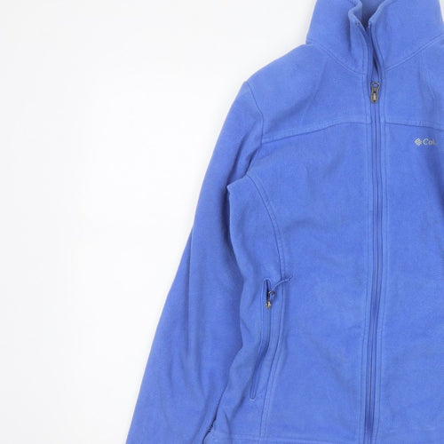 Columbia Women Blue S Fleece Full Zip Outdoor Jacket Pockets