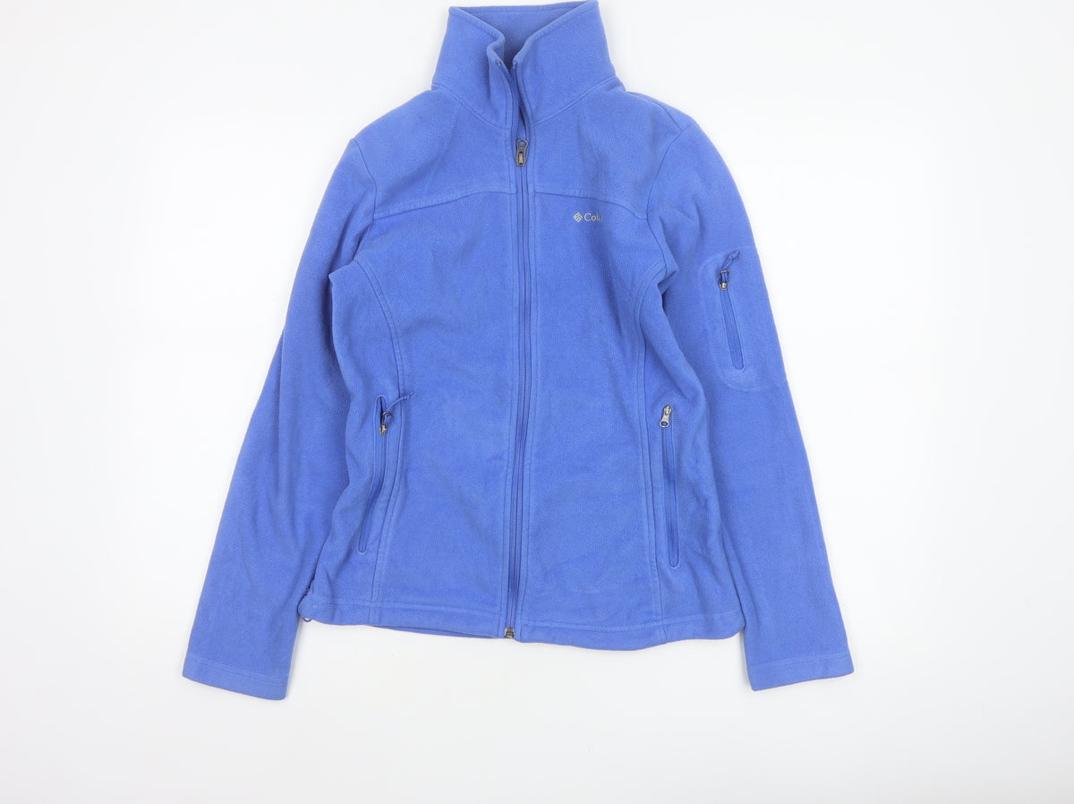 Columbia Women Blue S Fleece Full Zip Outdoor Jacket Pockets