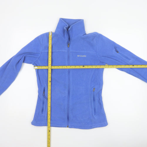 Columbia Women Blue S Fleece Full Zip Outdoor Jacket Pockets