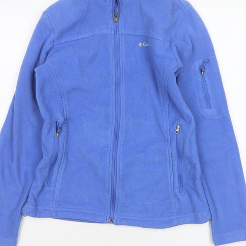 Columbia Women Blue S Fleece Full Zip Outdoor Jacket Pockets