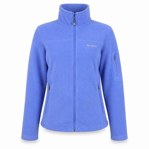 Columbia Women Blue S Fleece Full Zip Outdoor Jacket Pockets