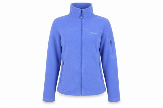 Columbia Women Blue S Fleece Full Zip Outdoor Jacket Pockets