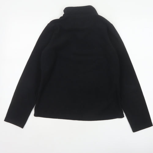 Peter Storm Boys Black 13 Years 1/4 Zip Fleece Pullover Sweatshirt