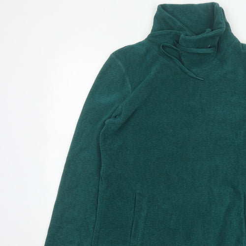 Mountain Warehouse Women Green UK 16 Fleece High Neck Pullover Sweatshirt