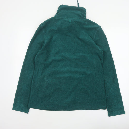 Mountain Warehouse Women Green UK 16 Fleece High Neck Pullover Sweatshirt