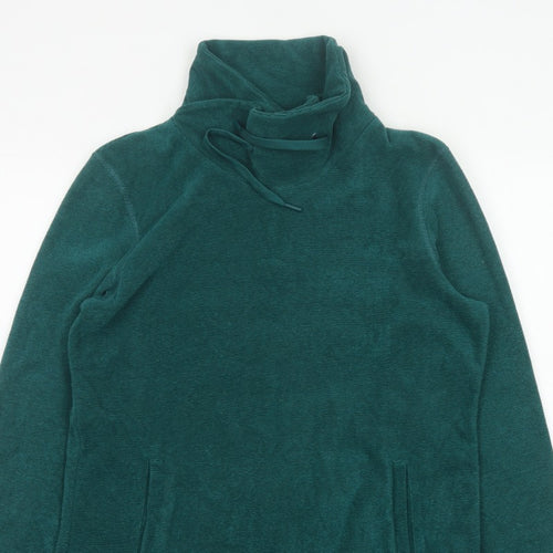 Mountain Warehouse Women Green UK 16 Fleece High Neck Pullover Sweatshirt