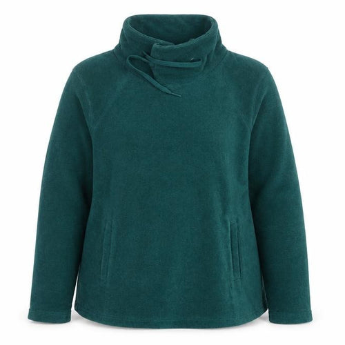 Mountain Warehouse Women Green UK 16 Fleece High Neck Pullover Sweatshirt