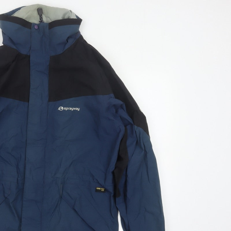 Sprayway Men’s Blue Small Gore-Tex XCR Hooded Waterproof Jacket