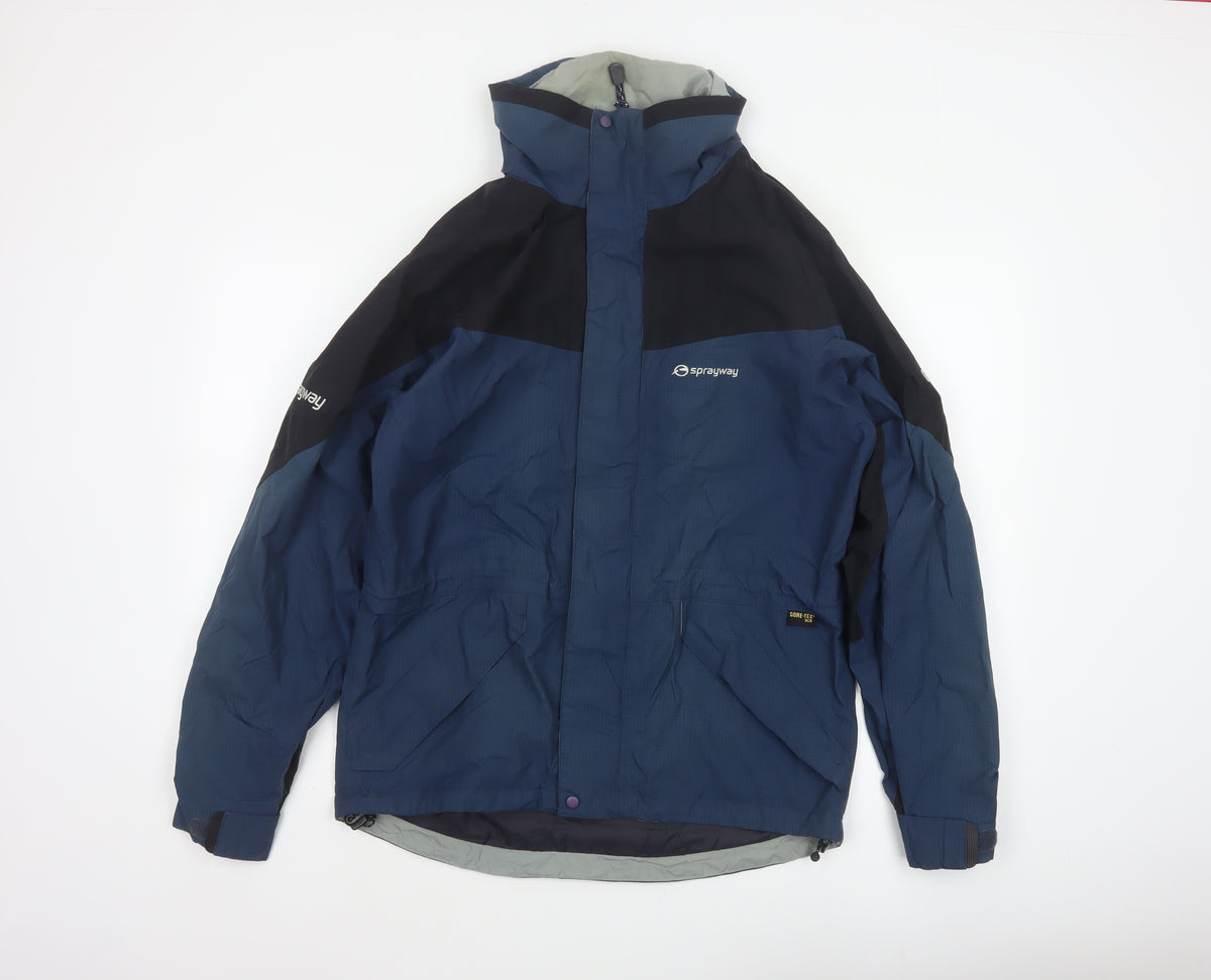 Sprayway Men’s Blue Small Gore-Tex XCR Hooded Waterproof Jacket