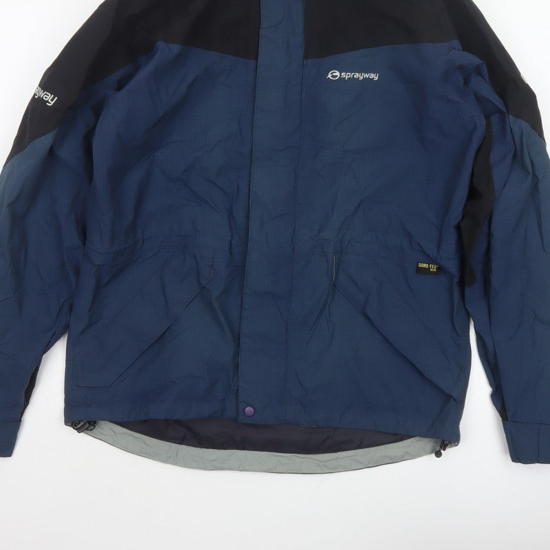 Sprayway Men’s Blue Small Gore-Tex XCR Hooded Waterproof Jacket