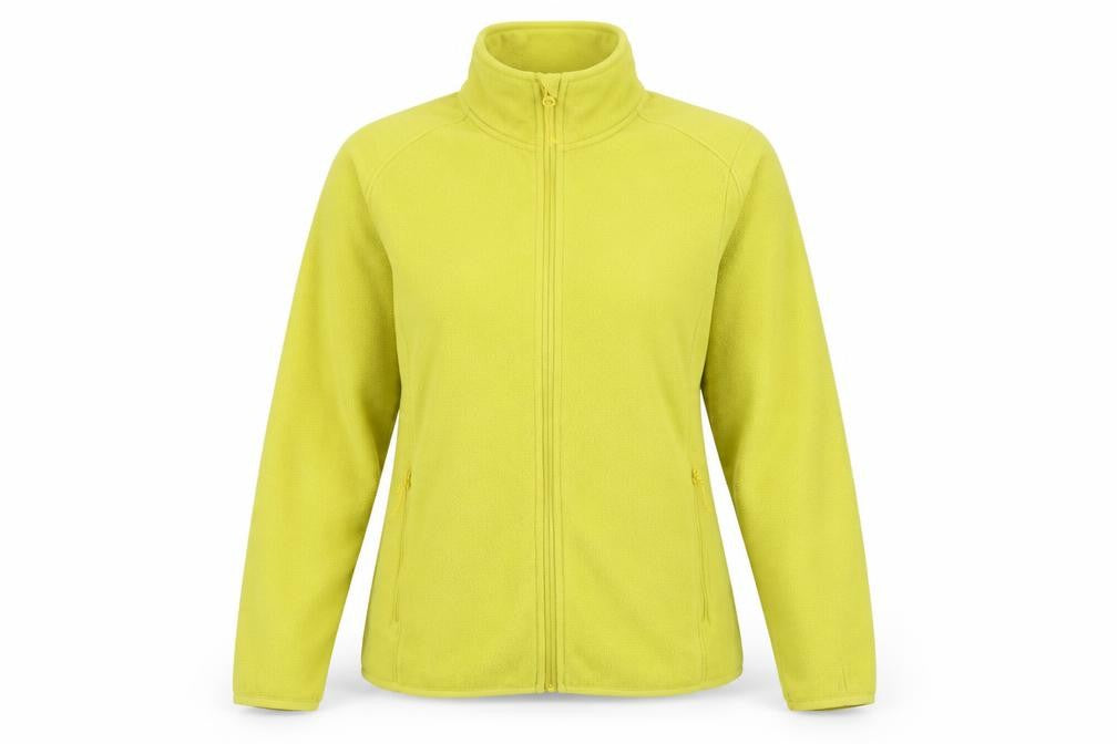 Marks and Spencer Women Yellow Size 16 Fleece Full Zip Jacket Pockets
