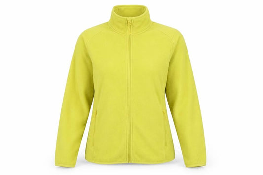 Marks and Spencer Women Yellow Size 16 Fleece Full Zip Jacket Pockets