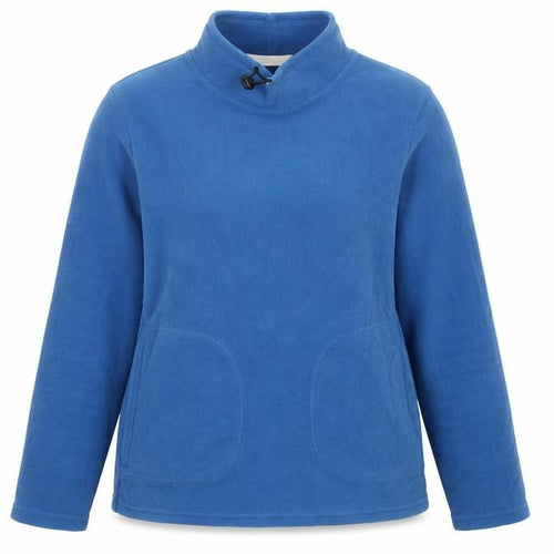 Marks & Spencer Women’s Blue Size 8 Fleece High Neck Pullover Sweatshirt