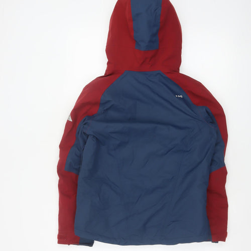 Wedze Boys Red Blue 12 Years Ski Jacket Hooded Full Zip