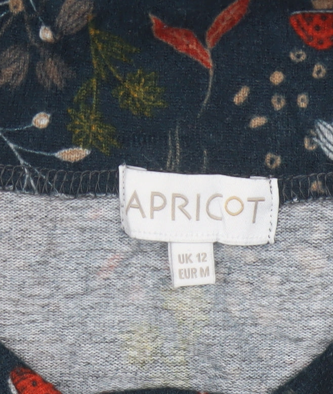 Apricot Women Blue UK 12 Fit & Flare Cowl Neck Woodland Dress