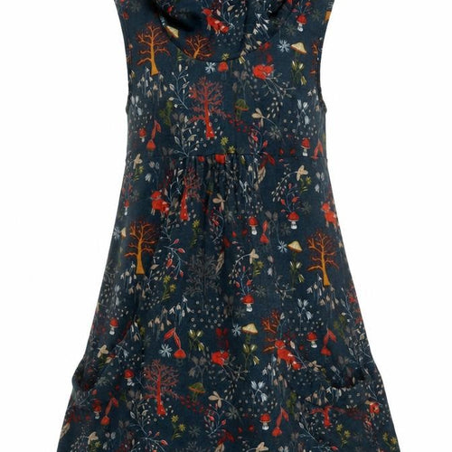 Apricot Women Blue UK 12 Fit & Flare Cowl Neck Woodland Dress