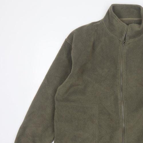 EWM Pure Classic Men’s Green XL Fleece Full Zip Jacket Pockets