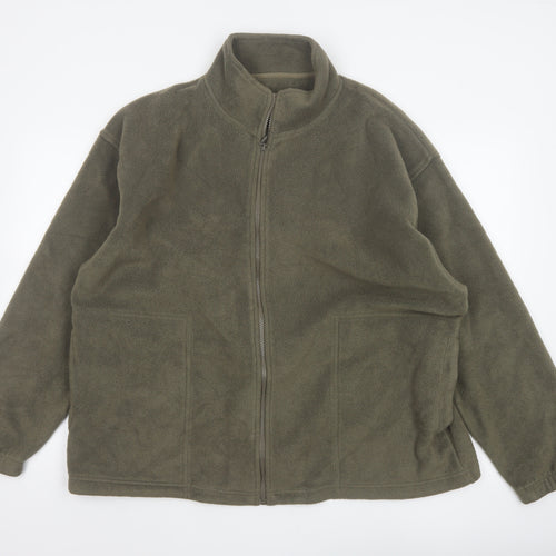 EWM Pure Classic Men’s Green XL Fleece Full Zip Jacket Pockets