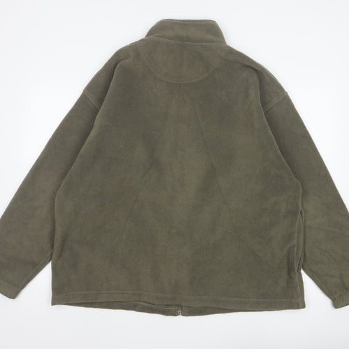 EWM Pure Classic Men’s Green XL Fleece Full Zip Jacket Pockets