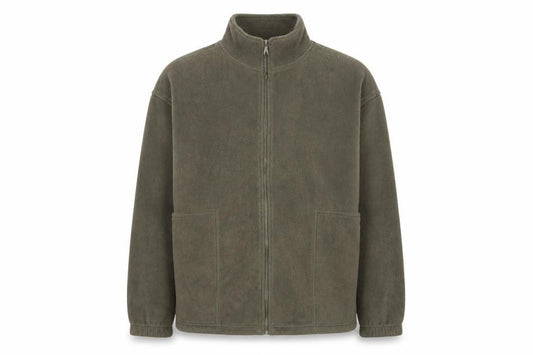 EWM Pure Classic Men’s Green XL Fleece Full Zip Jacket Pockets