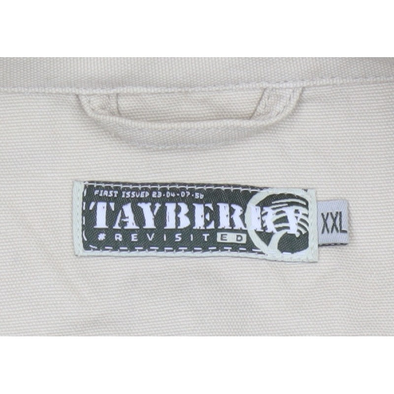 Additional view of Tayberry Revisited Men’s Beige Cotton Zip Jacket 2XL Collared