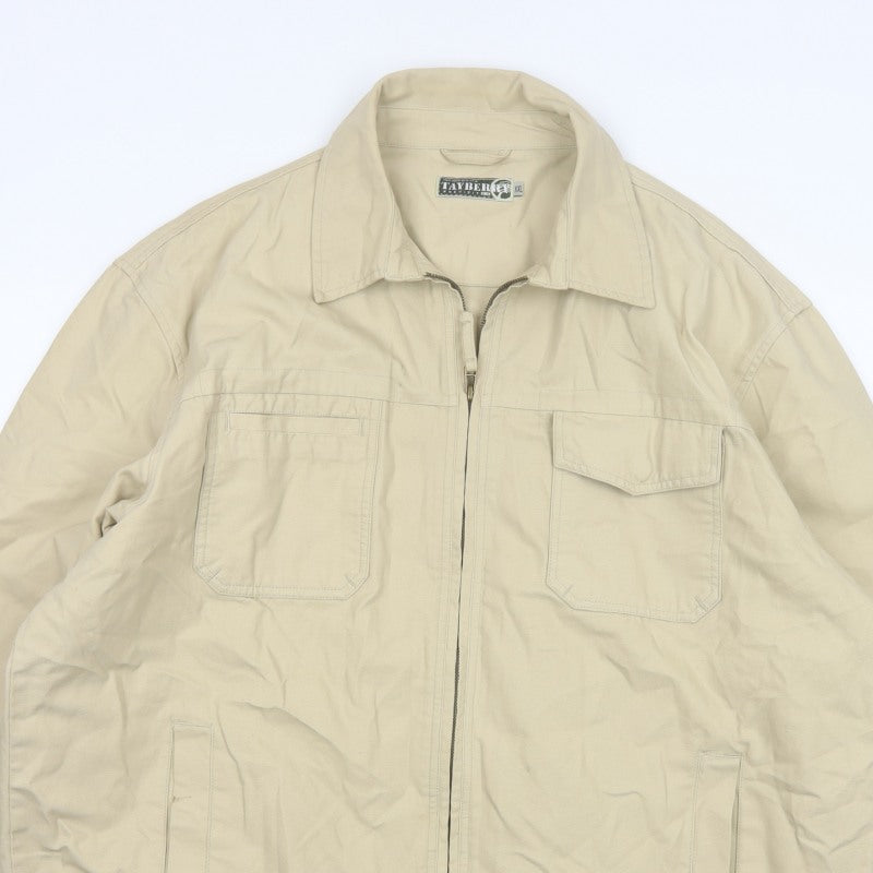 Additional view of Tayberry Revisited Men’s Beige Cotton Zip Jacket 2XL Collared