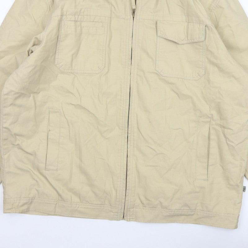 Additional view of Tayberry Revisited Men’s Beige Cotton Zip Jacket 2XL Collared