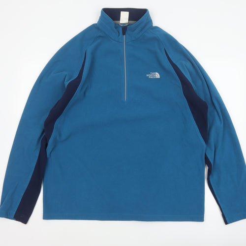 The North Face Men’s Blue XL TKA 100 1/2 Zip Fleece Sweatshirt